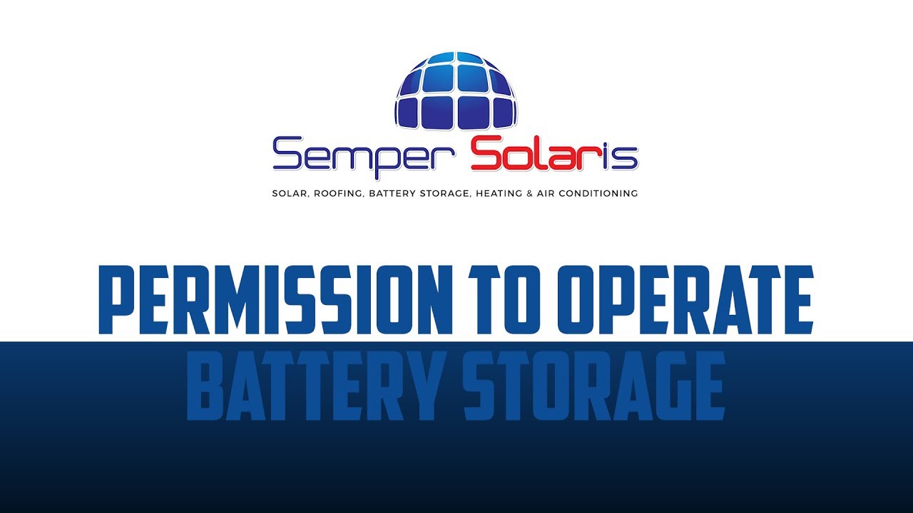 Battery Storage Permission to Operate