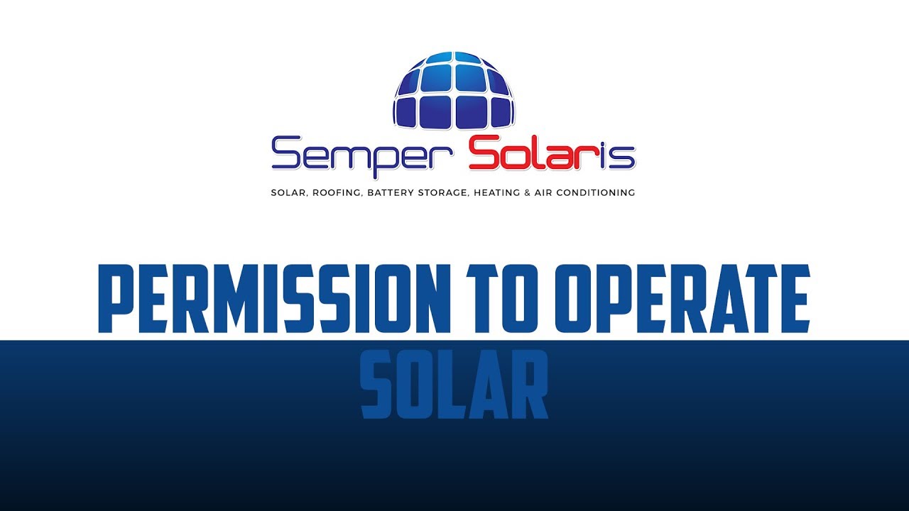 Permission to Operate Solar