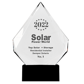 2022 Top Solar + Storage Residential Installer Award